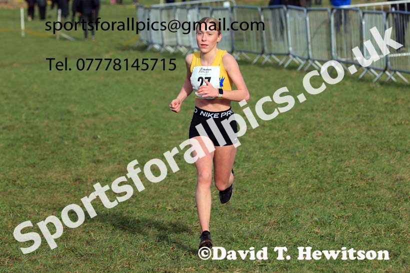 Junior Womens 2024 Northern Cross Country Champs., Sedgefield. Photo: David T. Hewitson/Sports for All Pics